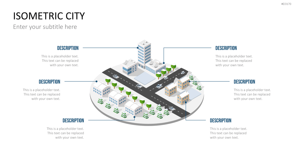 Isometric City PowerPoint-Vorlage