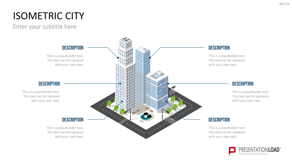 Isometric City PowerPoint-Vorlage