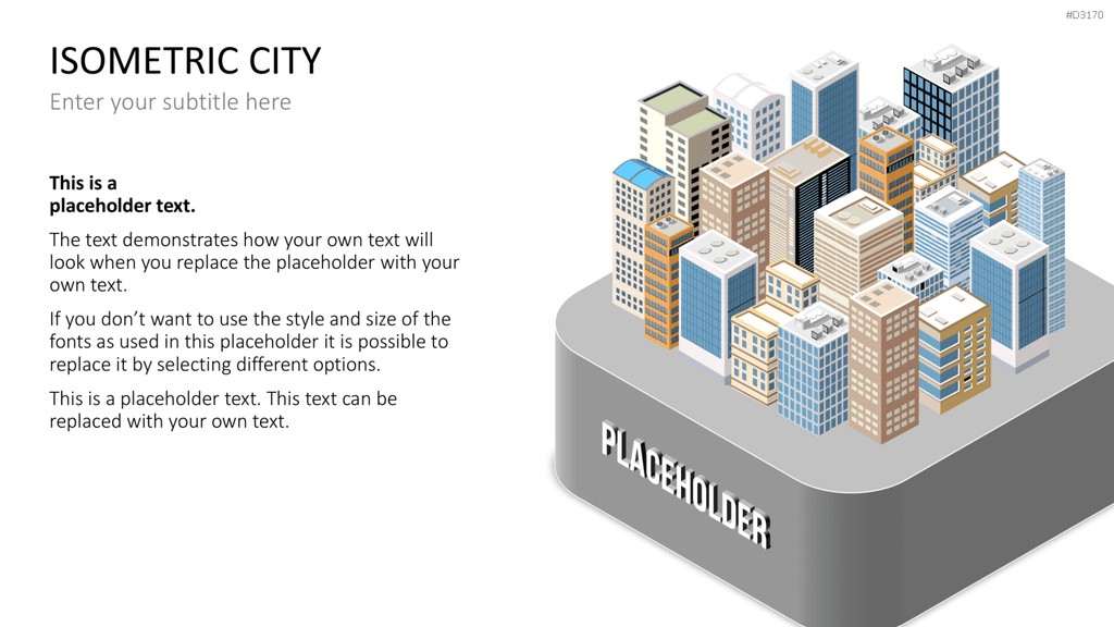 Isometric City PowerPoint-Vorlage