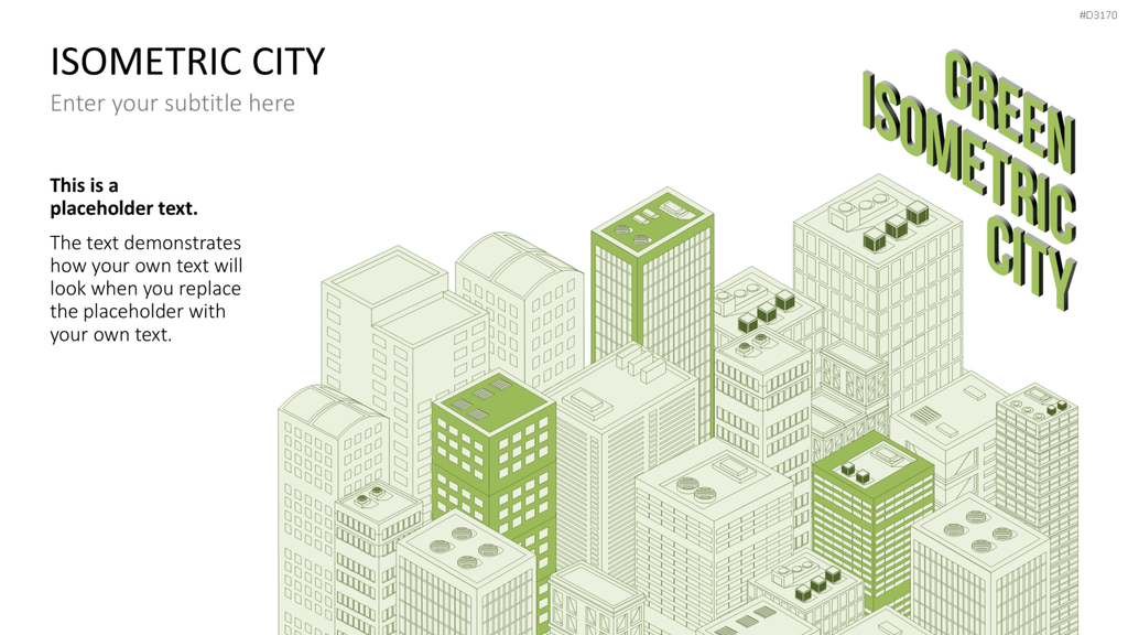 Isometric City PowerPoint-Vorlage