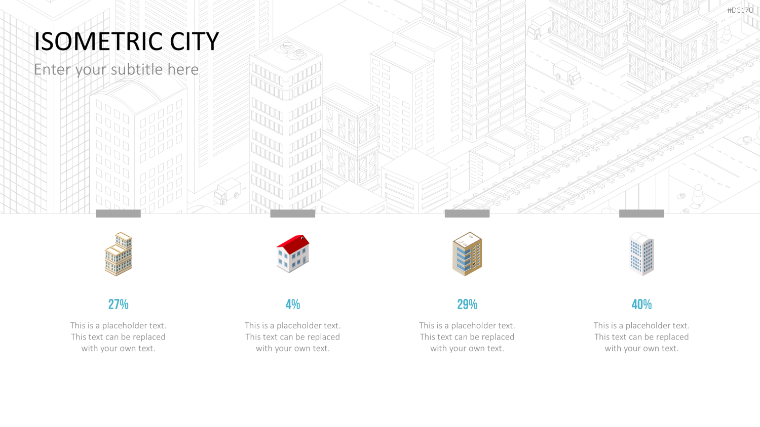 Isometric City PowerPoint-Vorlage