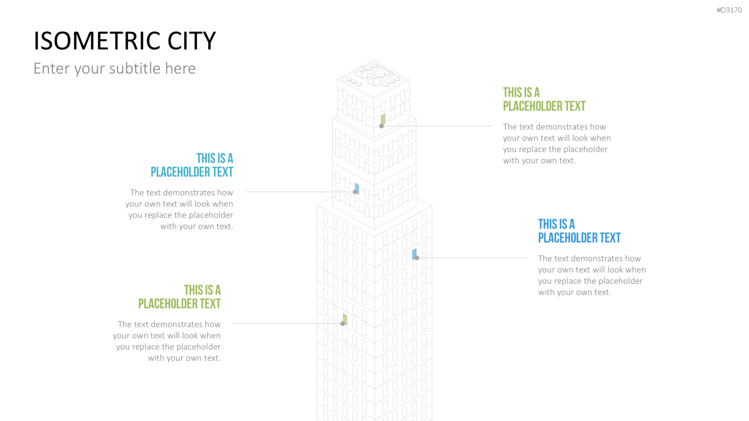 Isometric City PowerPoint-Vorlage