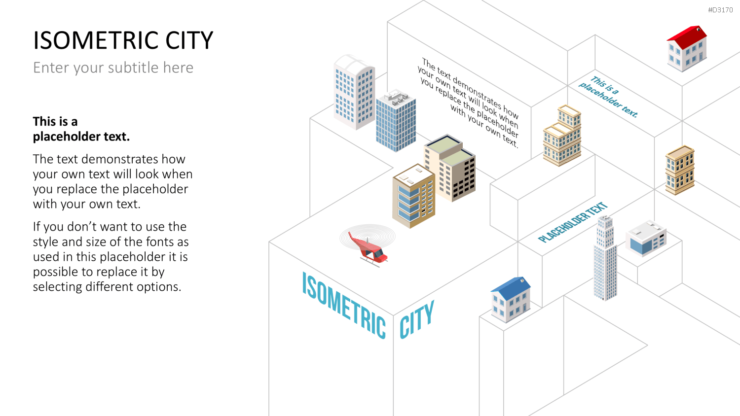 Isometric City PowerPoint-Vorlage