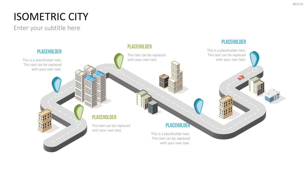 Isometric City PowerPoint-Vorlage