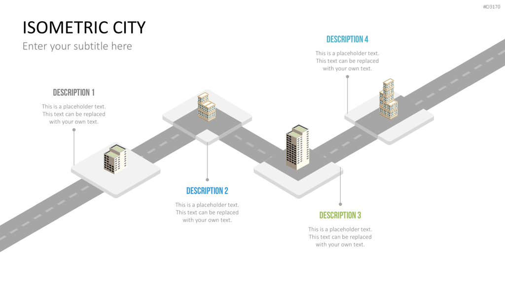 Isometric City PowerPoint-Vorlage