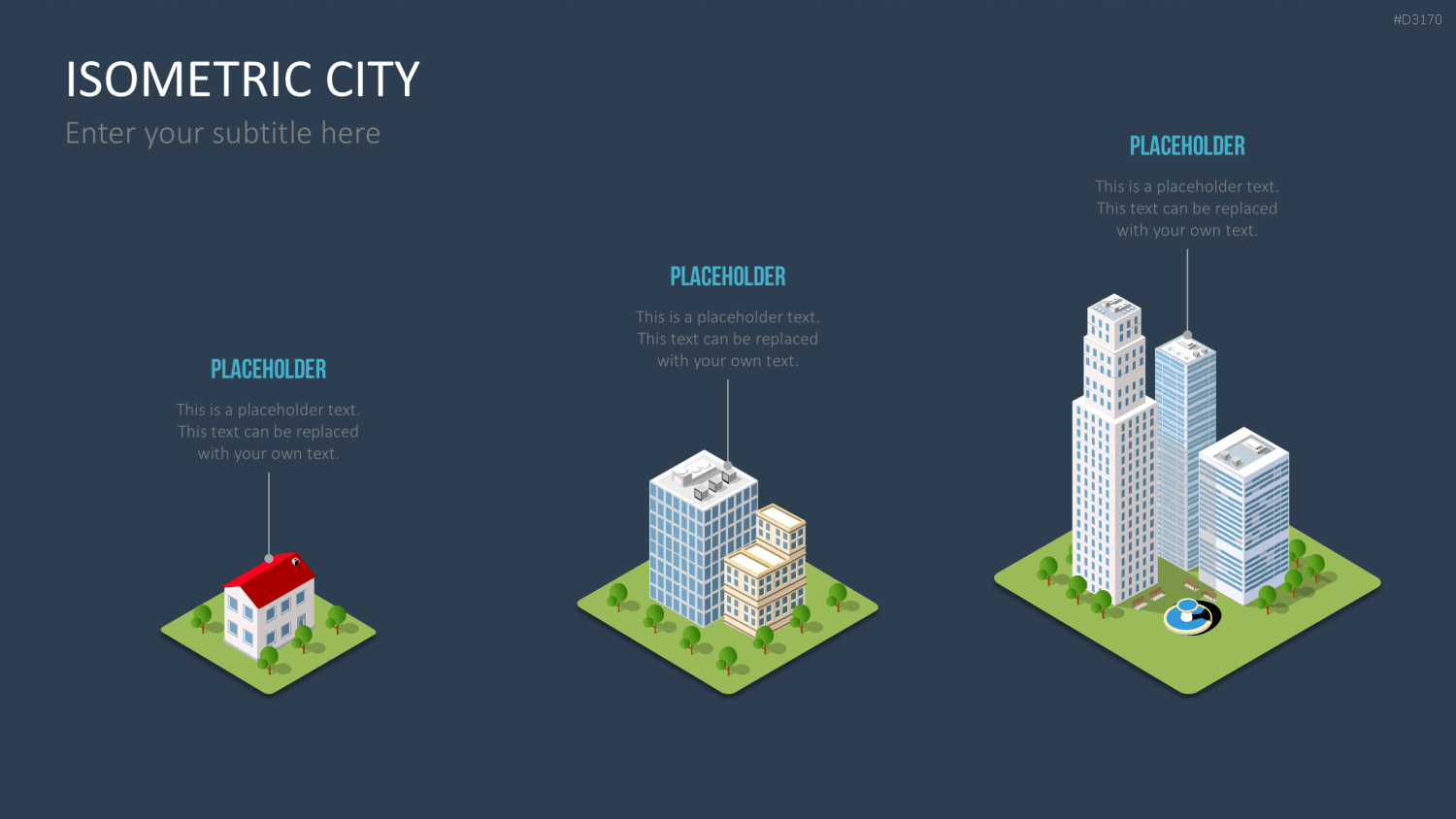 Isometric City PowerPoint-Vorlage