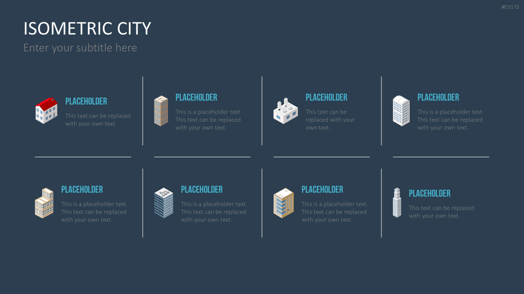 Isometric City PowerPoint-Vorlage