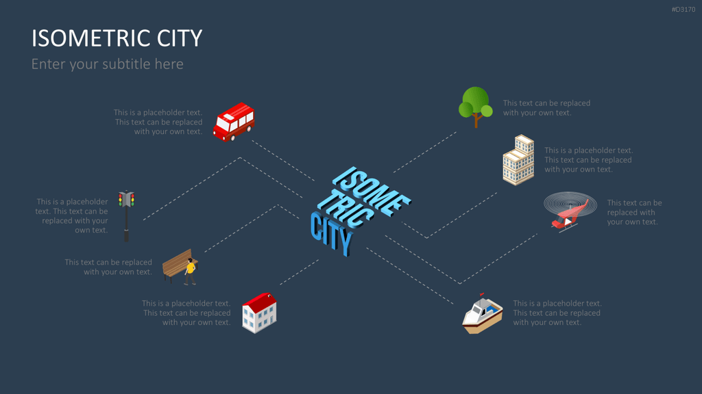 Isometric City PowerPoint-Vorlage