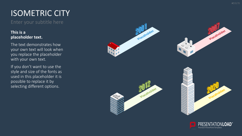 Isometric City PowerPoint-Vorlage