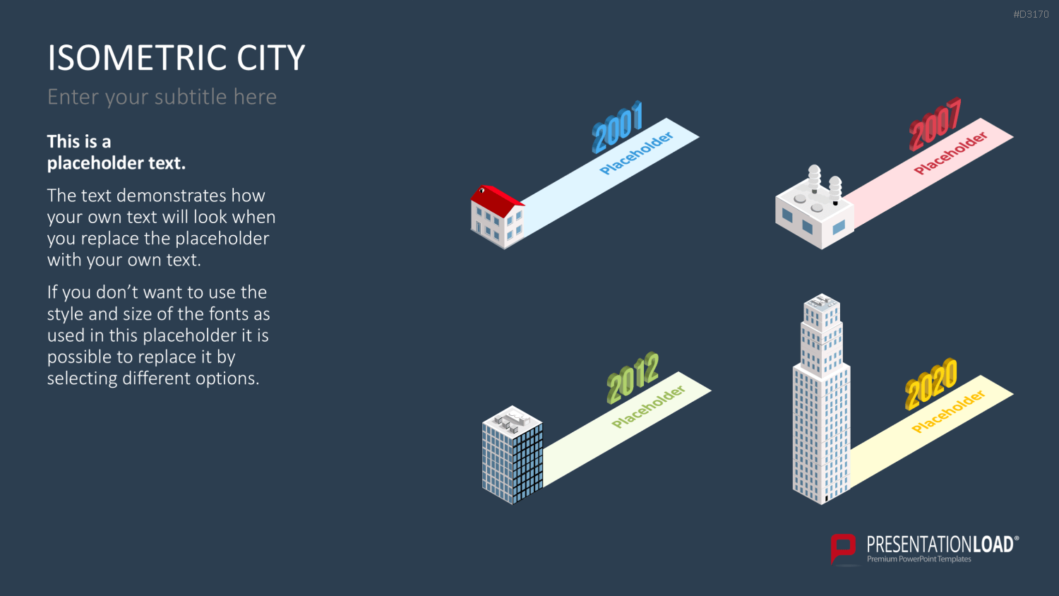Isometric City PowerPoint-Vorlage