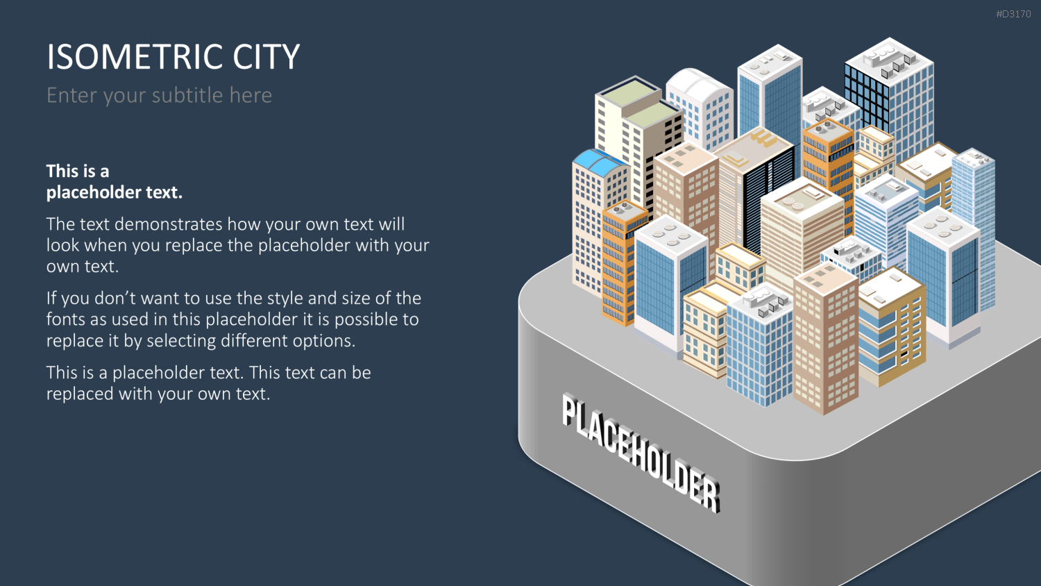 Isometric City PowerPoint-Vorlage