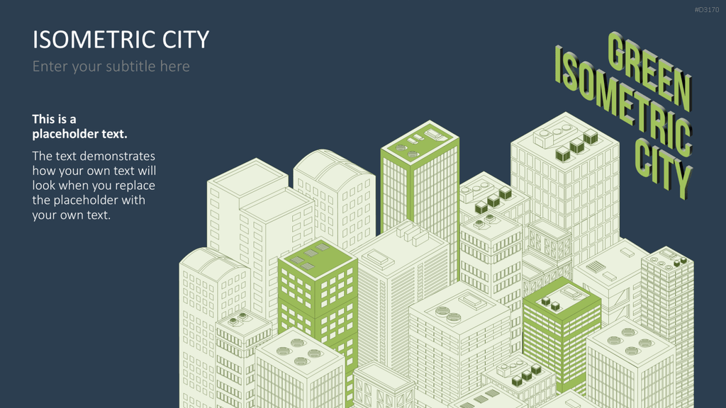 Isometric City PowerPoint-Vorlage