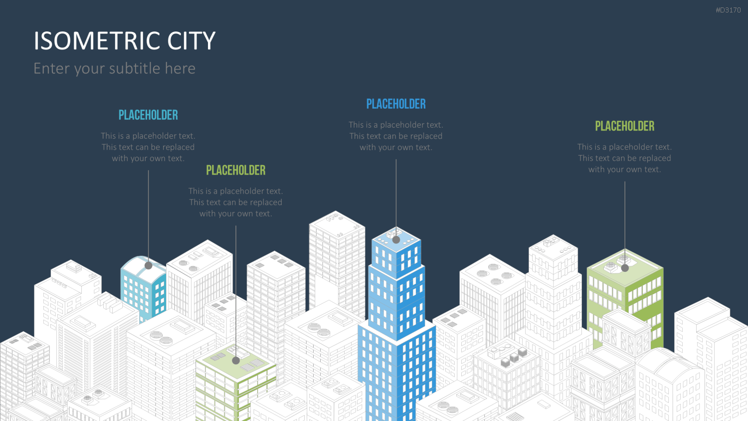 Isometric City PowerPoint-Vorlage