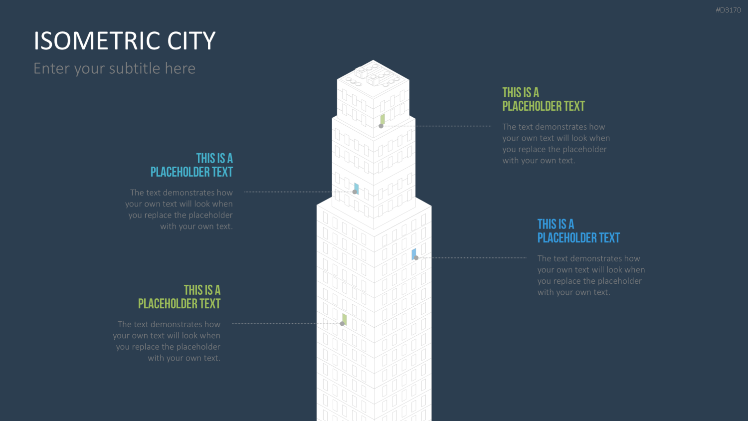 Isometric City PowerPoint-Vorlage