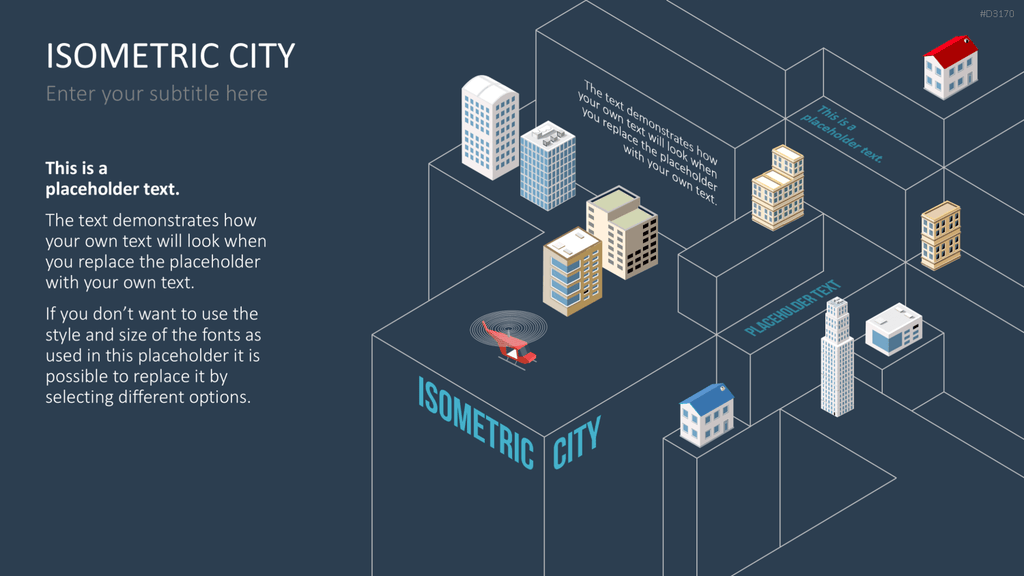 Isometric City PowerPoint-Vorlage