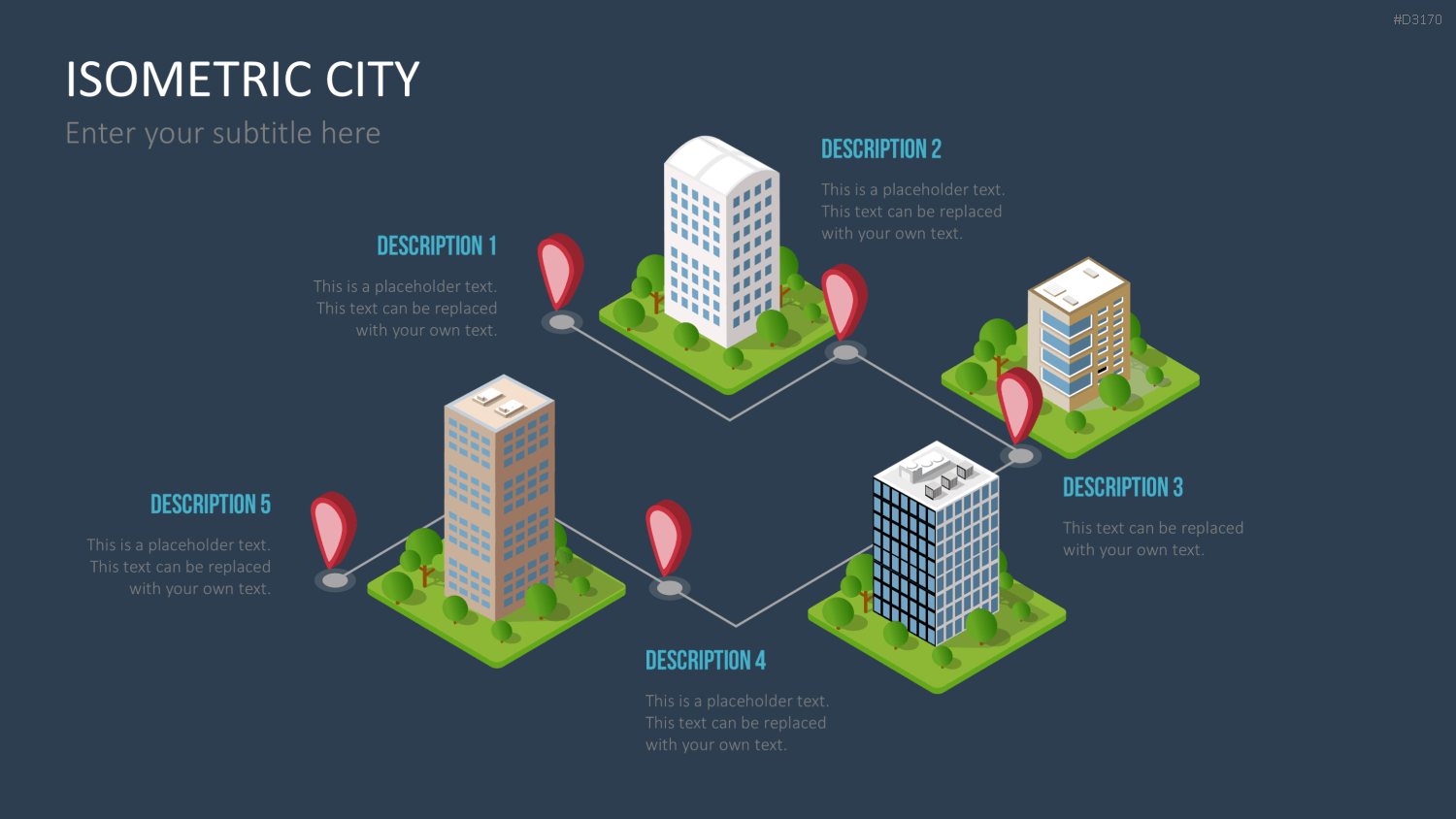 Isometric City PowerPoint-Vorlage