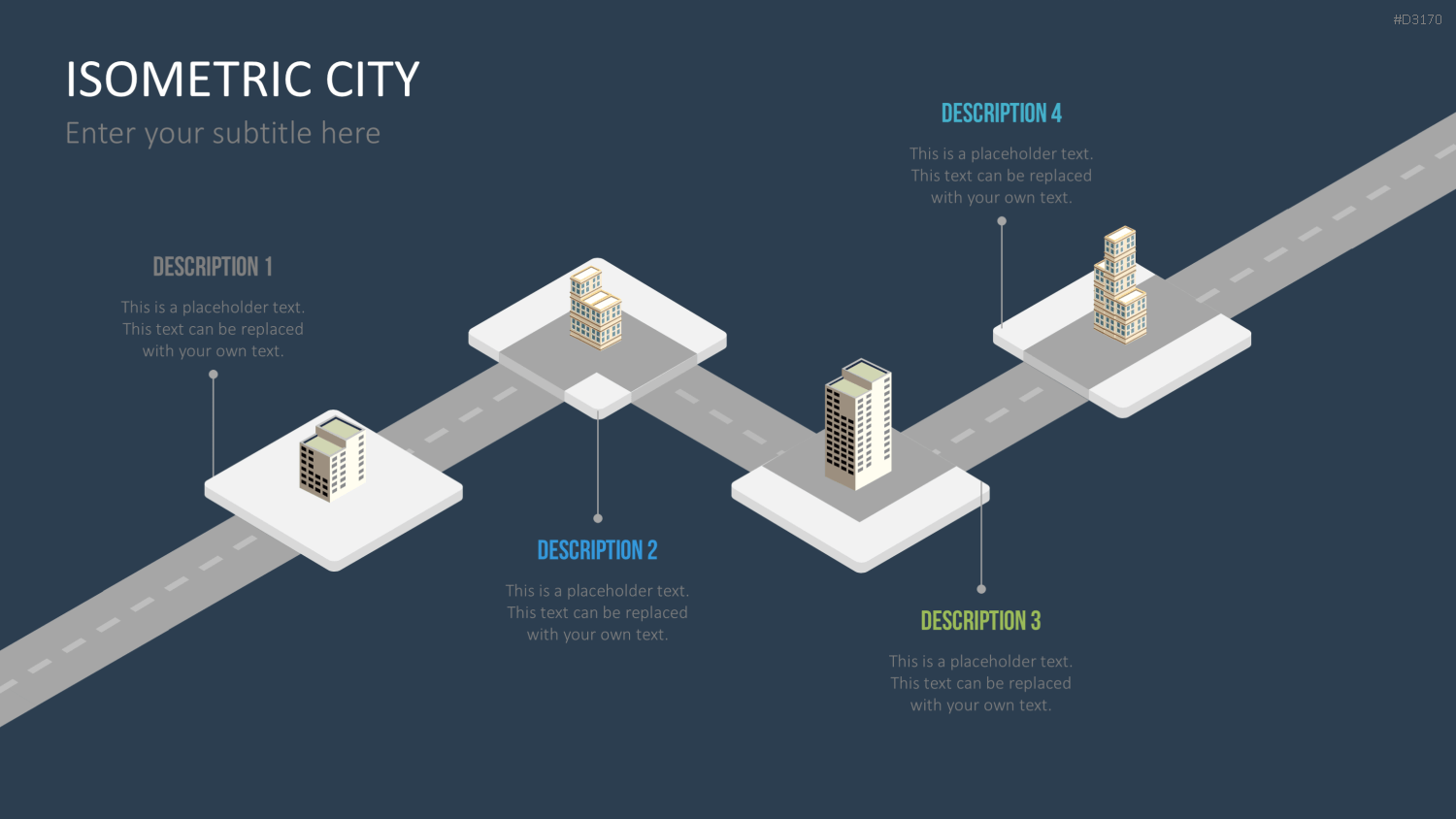 Isometric City PowerPoint-Vorlage