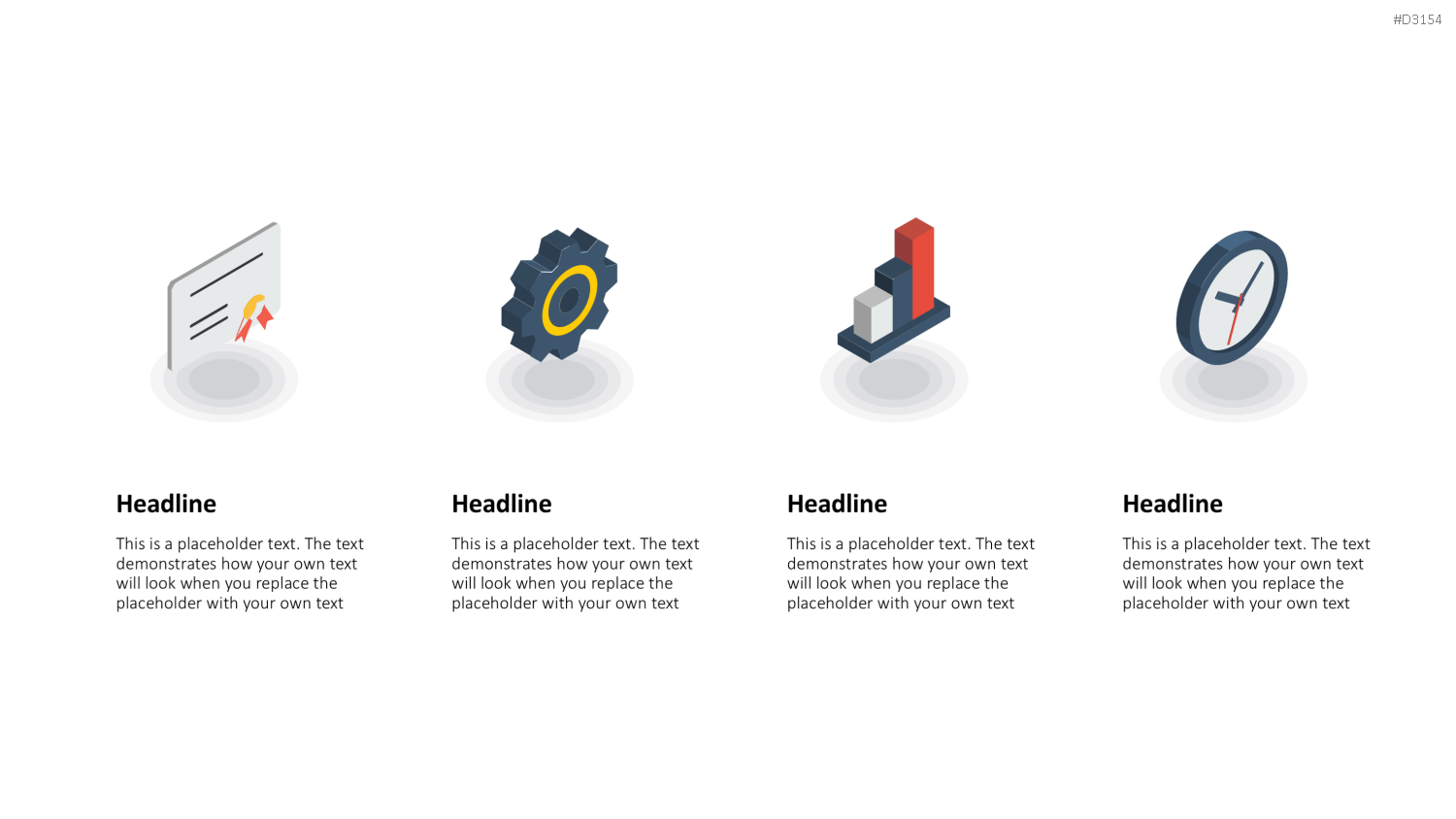 Isometric Icons PowerPoint-Vorlage