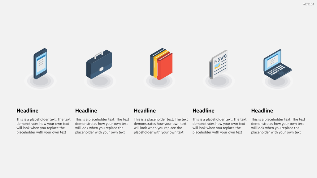 Isometric Icons PowerPoint-Vorlage