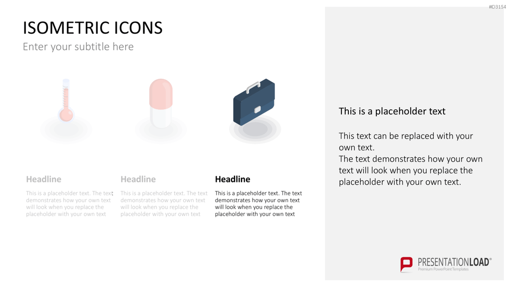 Isometric Icons PowerPoint-Vorlage