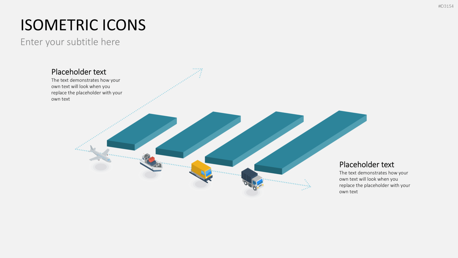 Isometric Icons PowerPoint-Vorlage