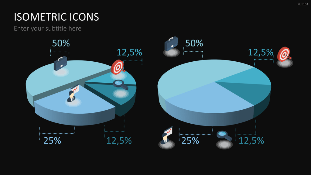 Isometric Icons PowerPoint-Vorlage