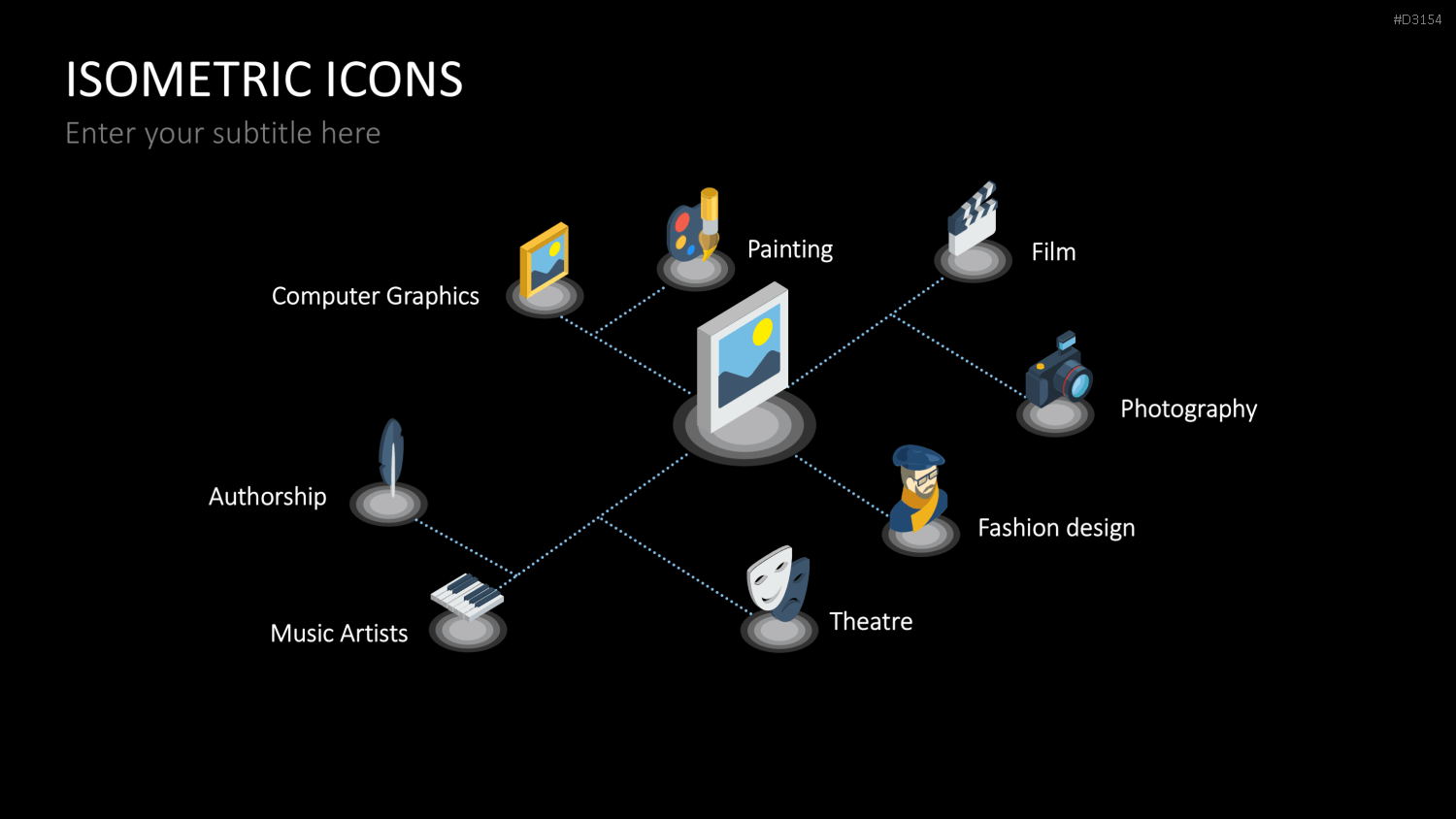 Isometric Icons PowerPoint-Vorlage
