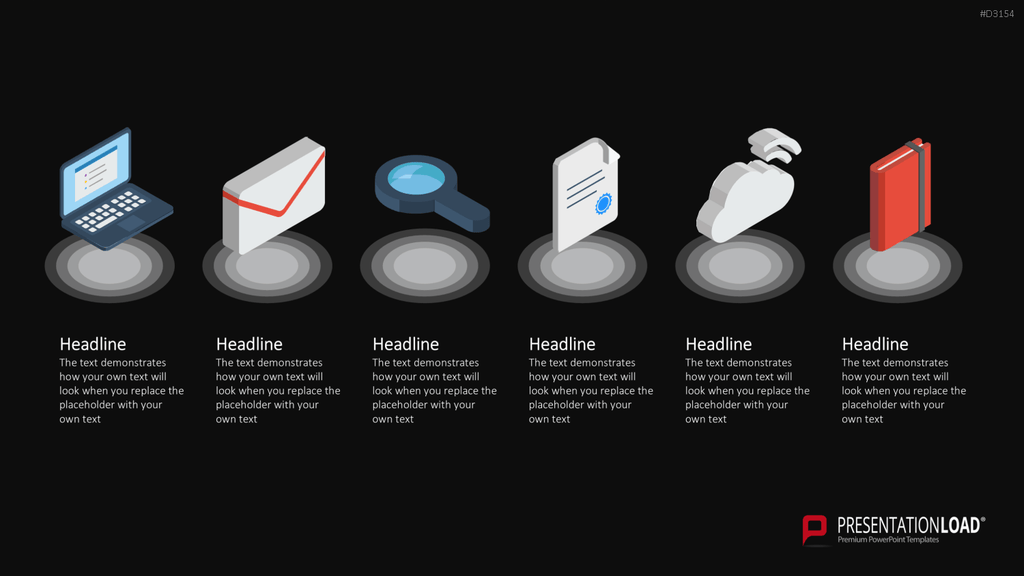 Isometric Icons PowerPoint-Vorlage