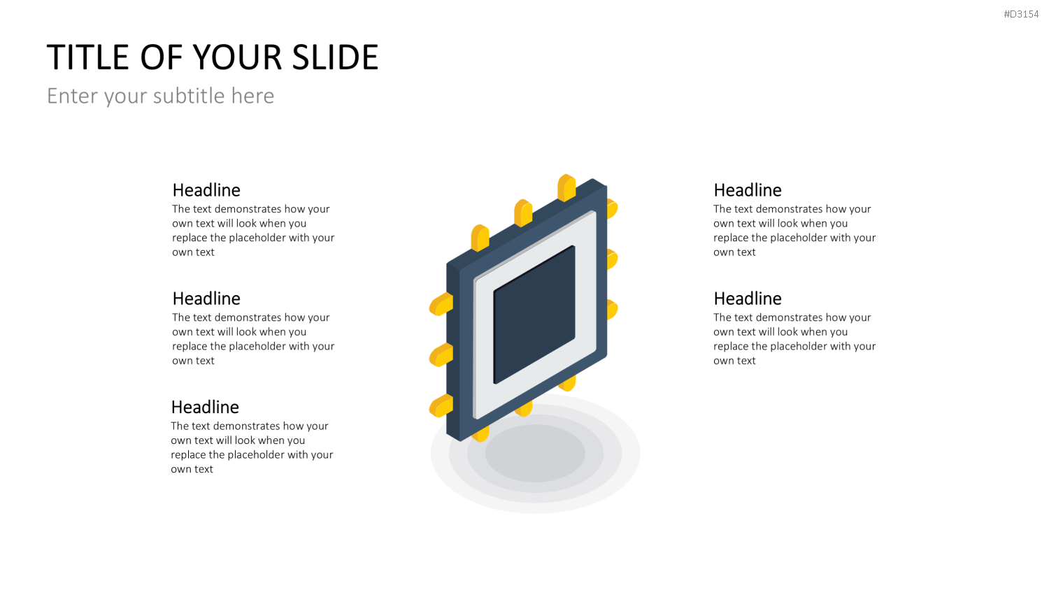 Isometric Icons PowerPoint-Vorlage