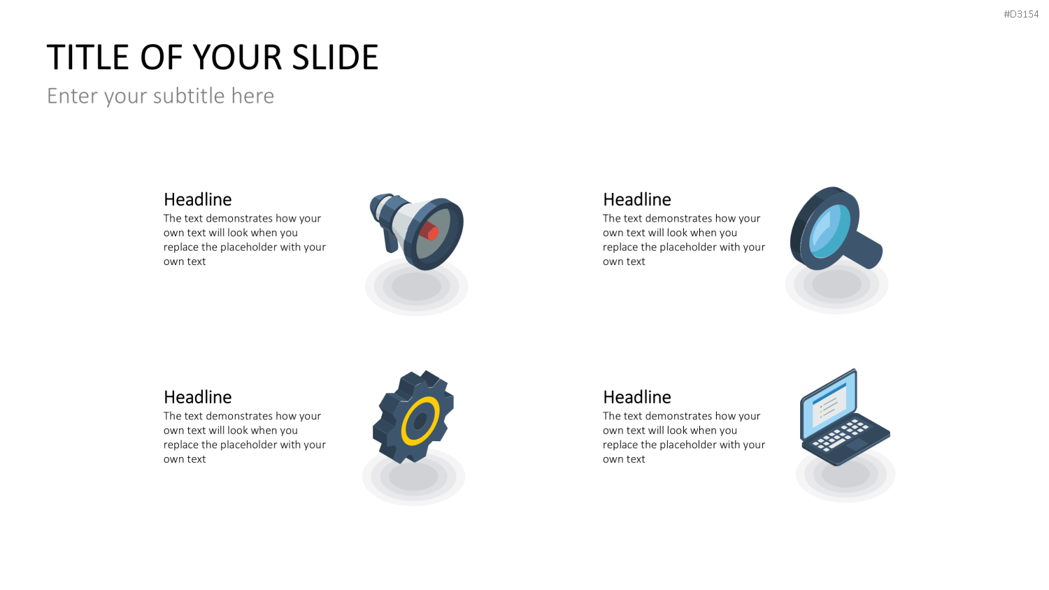 Isometric Icons PowerPoint-Vorlage