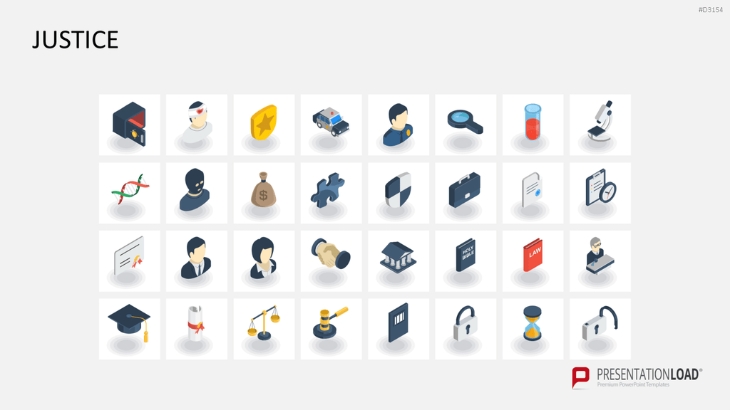 Isometric Icons PowerPoint-Vorlage