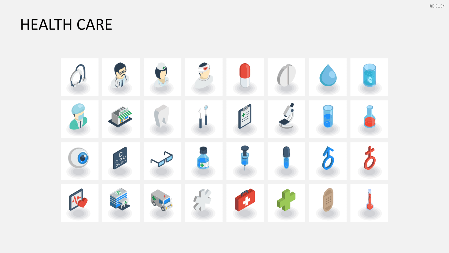 Isometric Icons PowerPoint-Vorlage