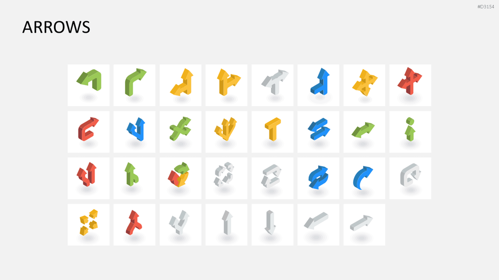 Isometric Icons PowerPoint-Vorlage
