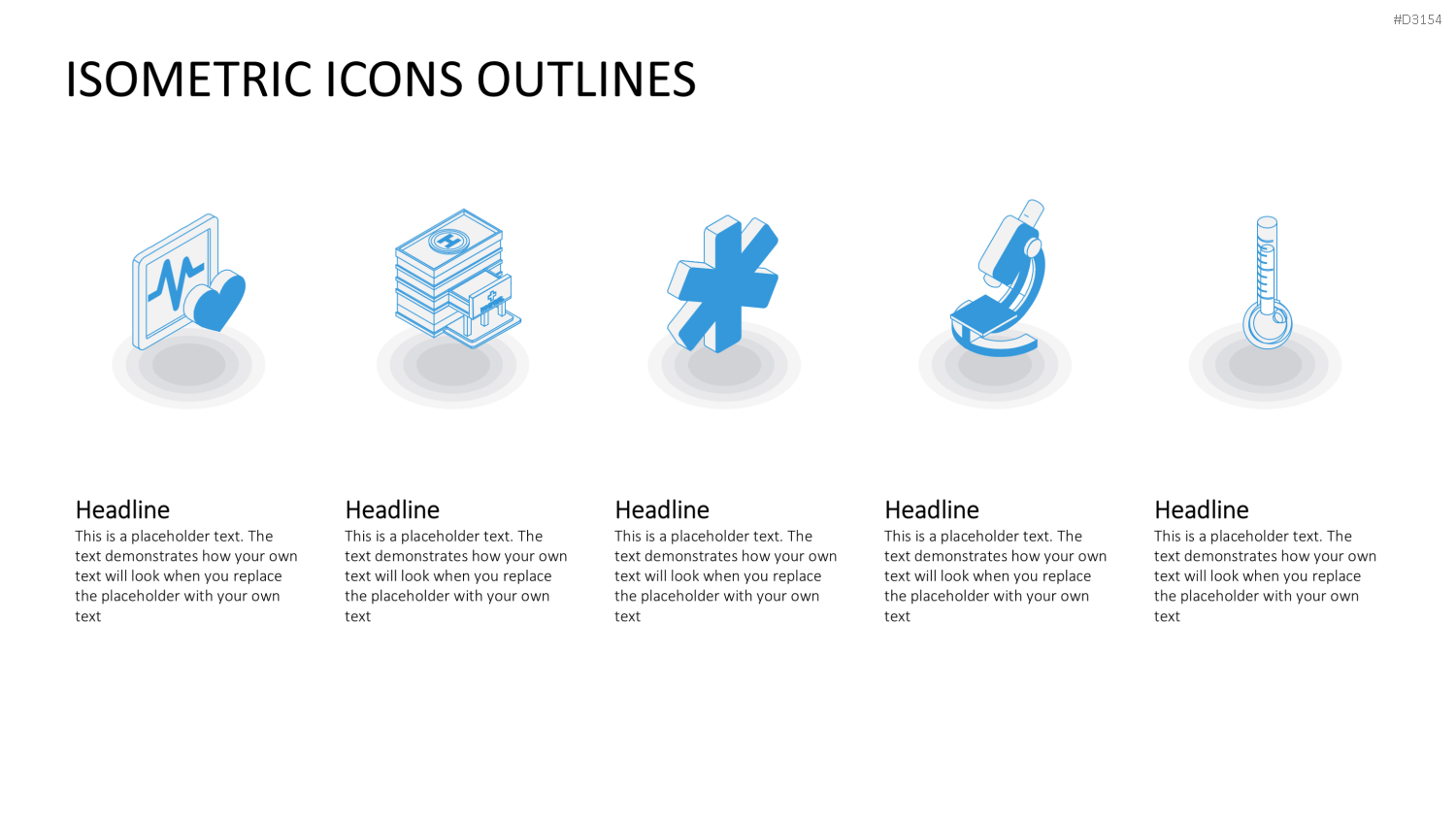 Isometric Icons PowerPoint-Vorlage