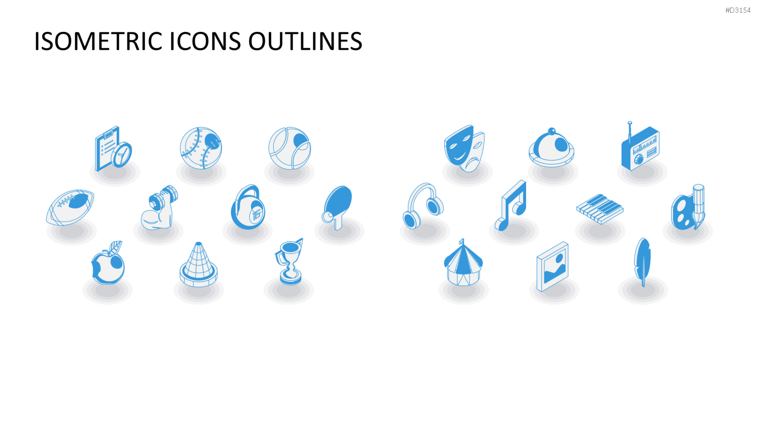 Isometric Icons PowerPoint-Vorlage