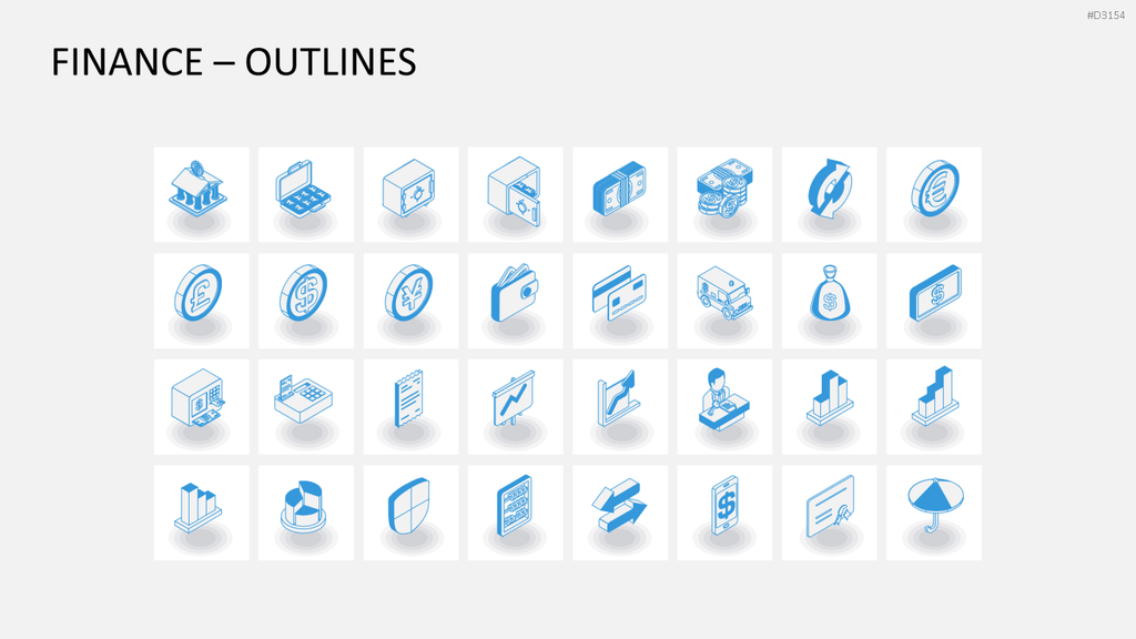 Isometric Icons PowerPoint-Vorlage