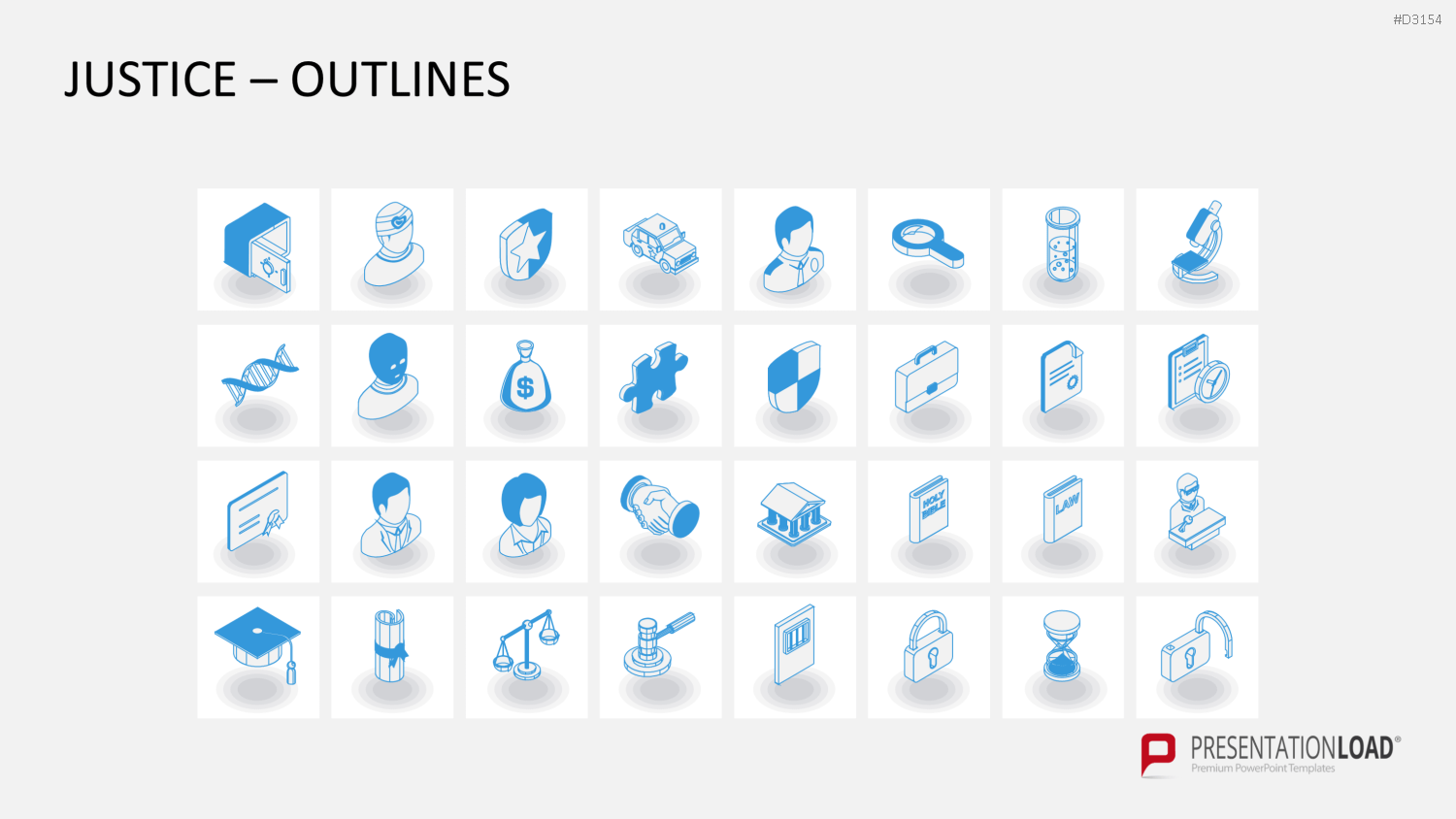 Isometric Icons PowerPoint-Vorlage