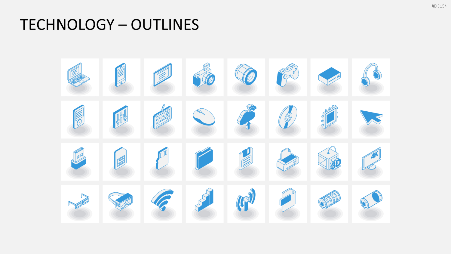 Isometric Icons PowerPoint-Vorlage