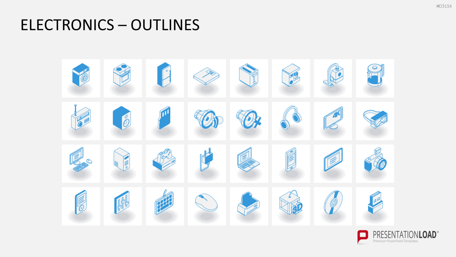 Isometric Icons PowerPoint-Vorlage