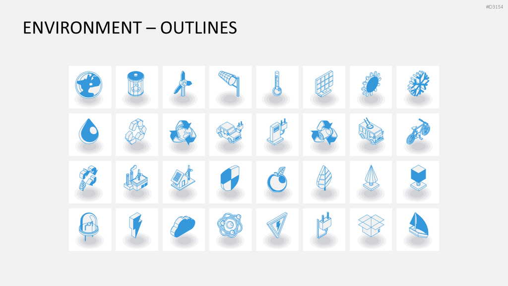 Isometric Icons PowerPoint-Vorlage