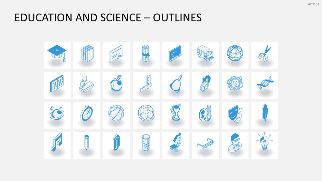 Isometric Icons PowerPoint-Vorlage