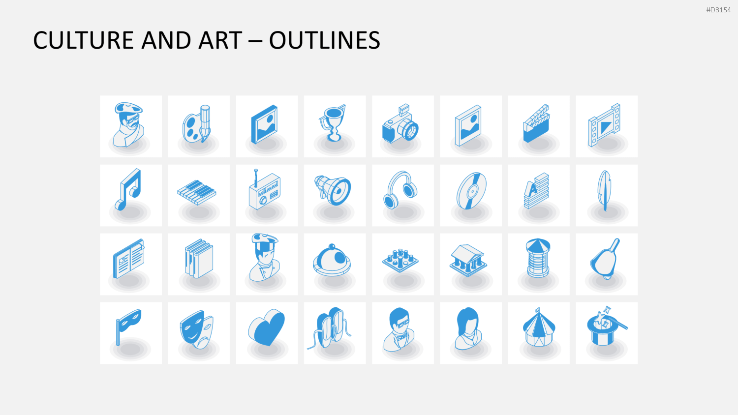 Isometric Icons PowerPoint-Vorlage