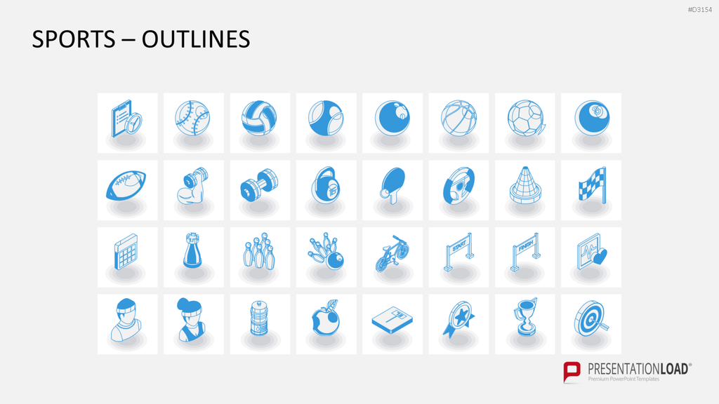 Isometric Icons PowerPoint-Vorlage