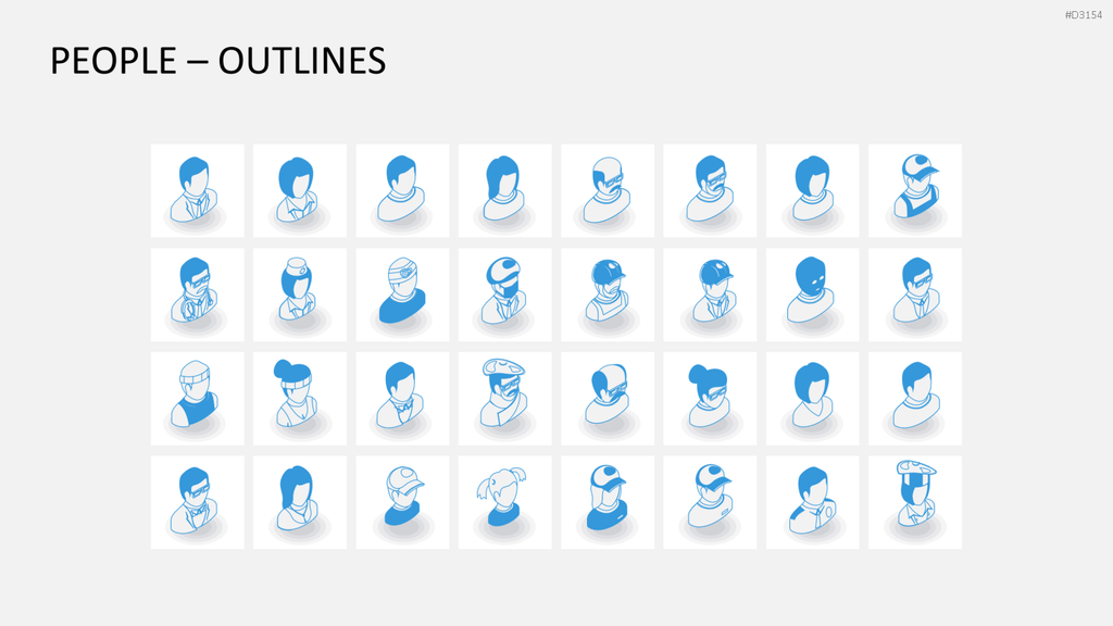 Isometric Icons PowerPoint-Vorlage