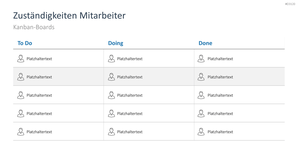 Kanban PowerPoint-Vorlage