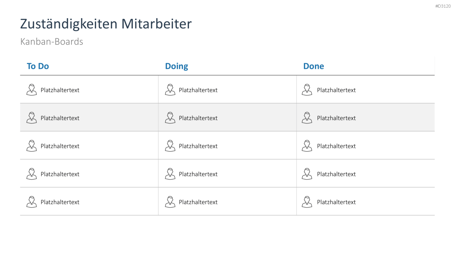 Kanban PowerPoint-Vorlage