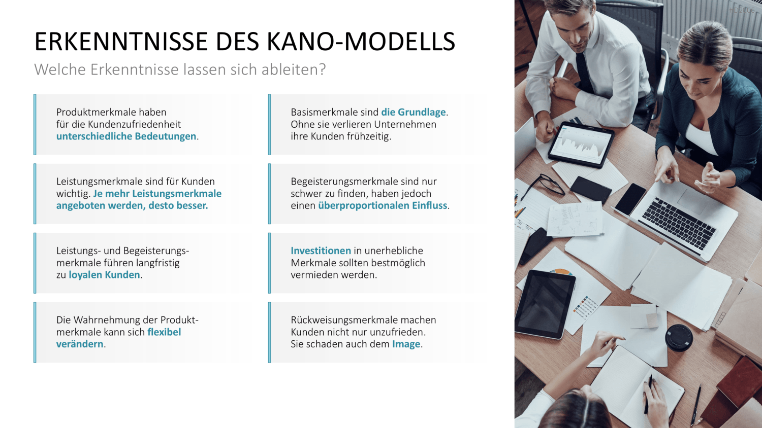 Kano-Modell PowerPoint-Vorlage