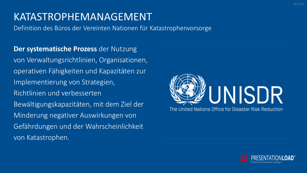 Katastrophenmanagement PowerPoint-Vorlage