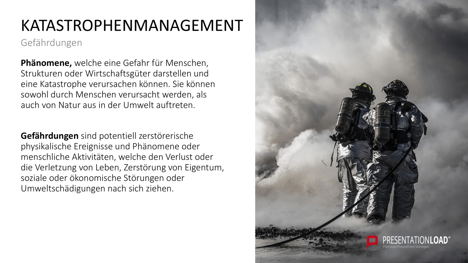 Katastrophenmanagement PowerPoint-Vorlage