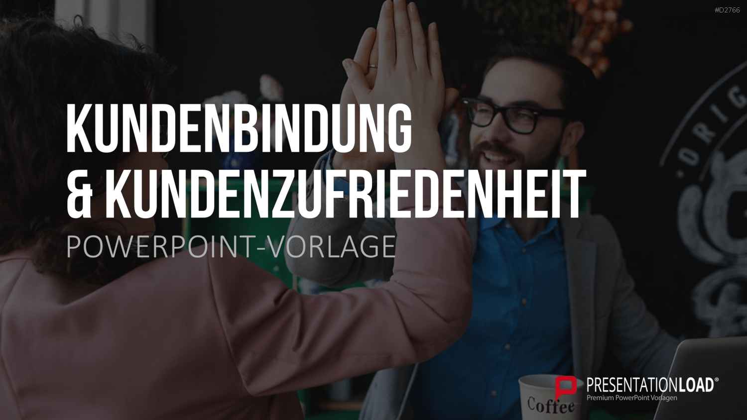 Kundenbindung & Kundenzufriedenheit PPT-Vorlage